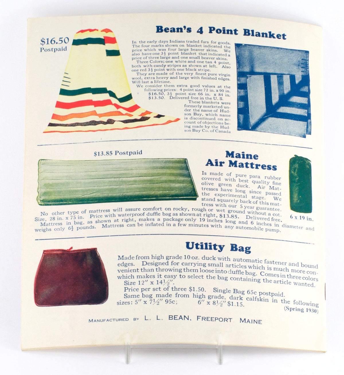 L.L. Bean Catalog 1930 