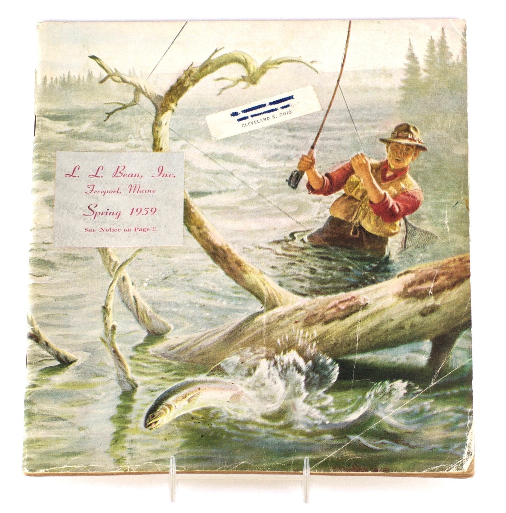 beans antique fly fishing rod L.L. Bean Catalog 1959