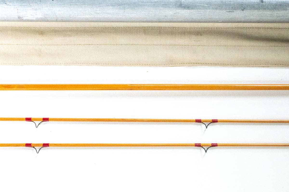Leonard 38 ACM Fly Rod 7' 2/2 #3 - rod sections with wrapping detail