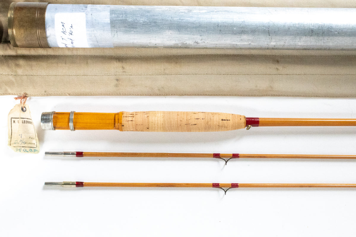 Leonard 38 ACM Fly Rod 7' 2/2 #3 - grip and reel seat close-up