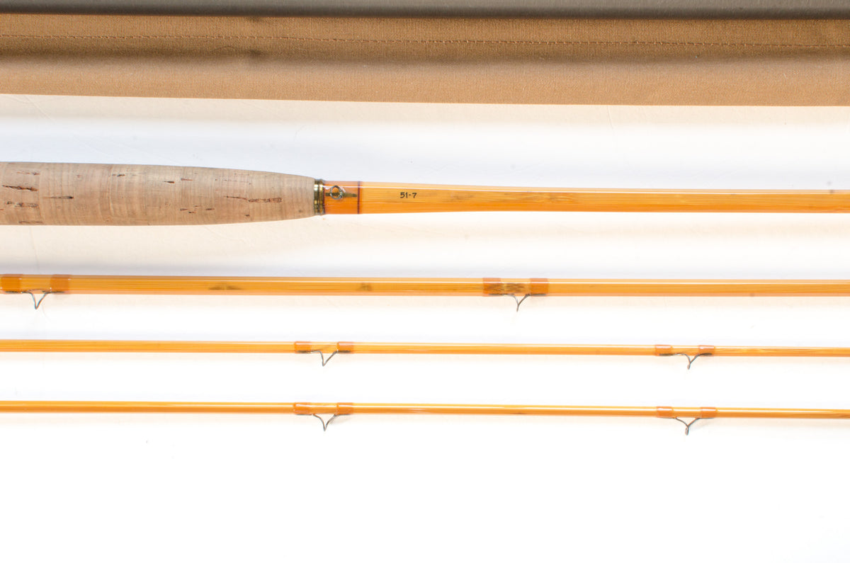 Leonard 51-7 Fly Rod 8'6" 3/2 #7 - maker's marking and inscription