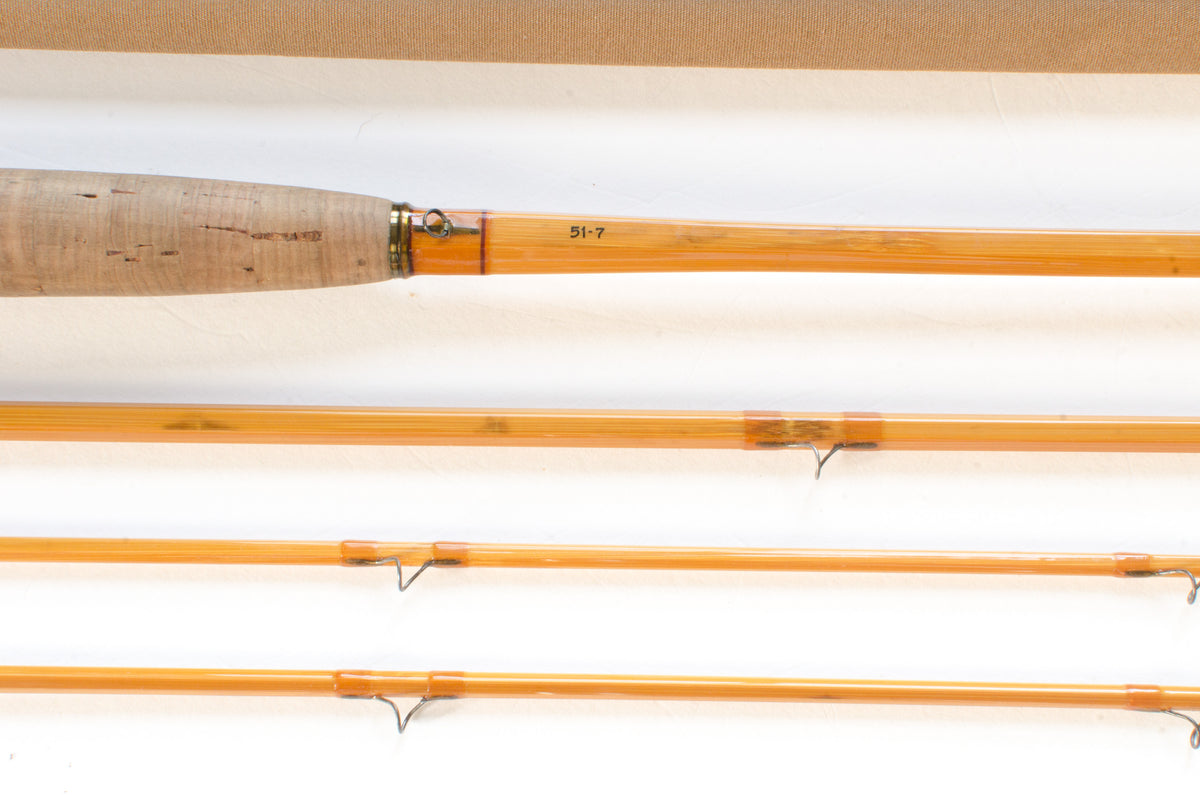 Leonard 51-7 Fly Rod 8'6" 3/2 #7 - rod sections with wrapping detail