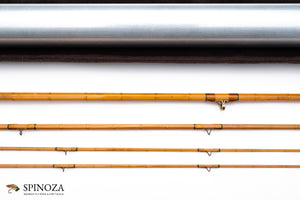HL Leonard Bamboo Fly Rod 8' 3/2 #5 - rod sections with wrapping detail