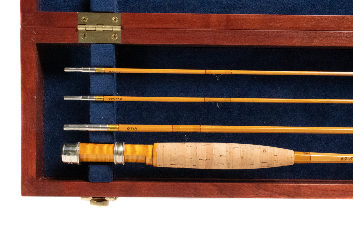 Leonard 49-5 Catskill Fly Rod 7'6" 3/2 #5 - grip and reel seat close-up