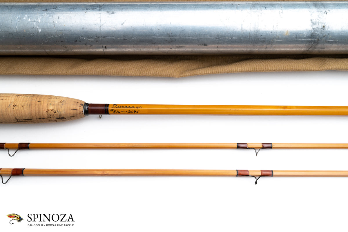Leonard Duracane Fly Rod 8' 2/2 #6 - rod sections with wrapping detail