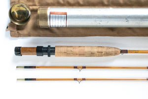 Leonard Model 755 Duracane Fly Rod 7'6" 2/2 #5 - grip and reel seat close-up