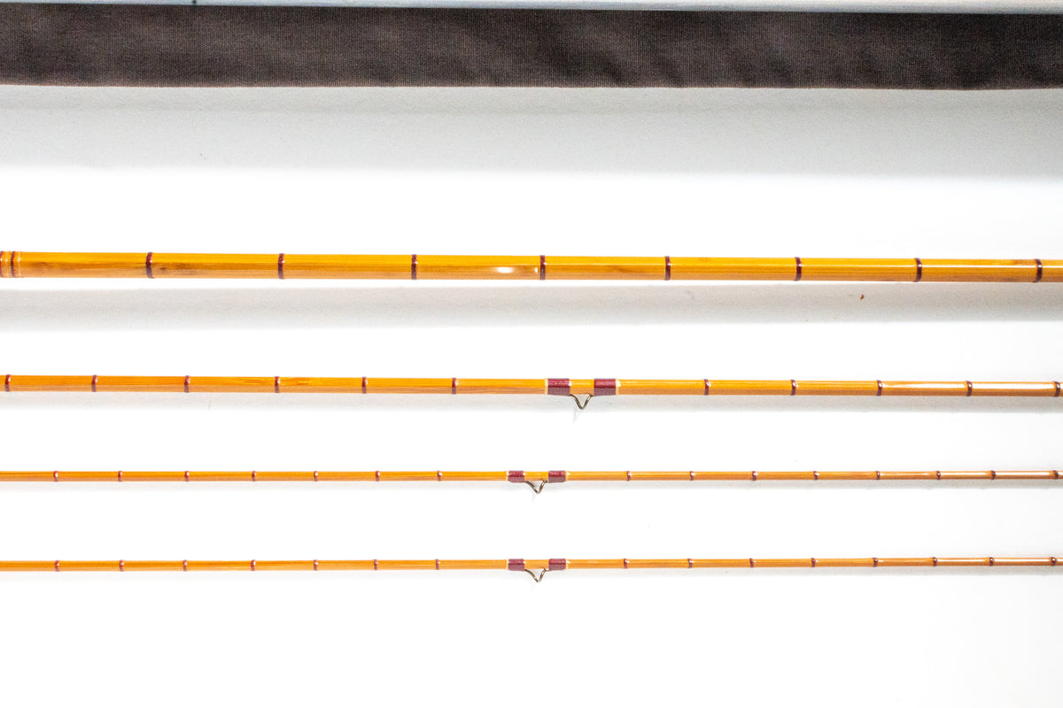 Leonard Fairy Catskill Fly Rod 8' 3/2 #2/3 - rod sections with wrapping detail