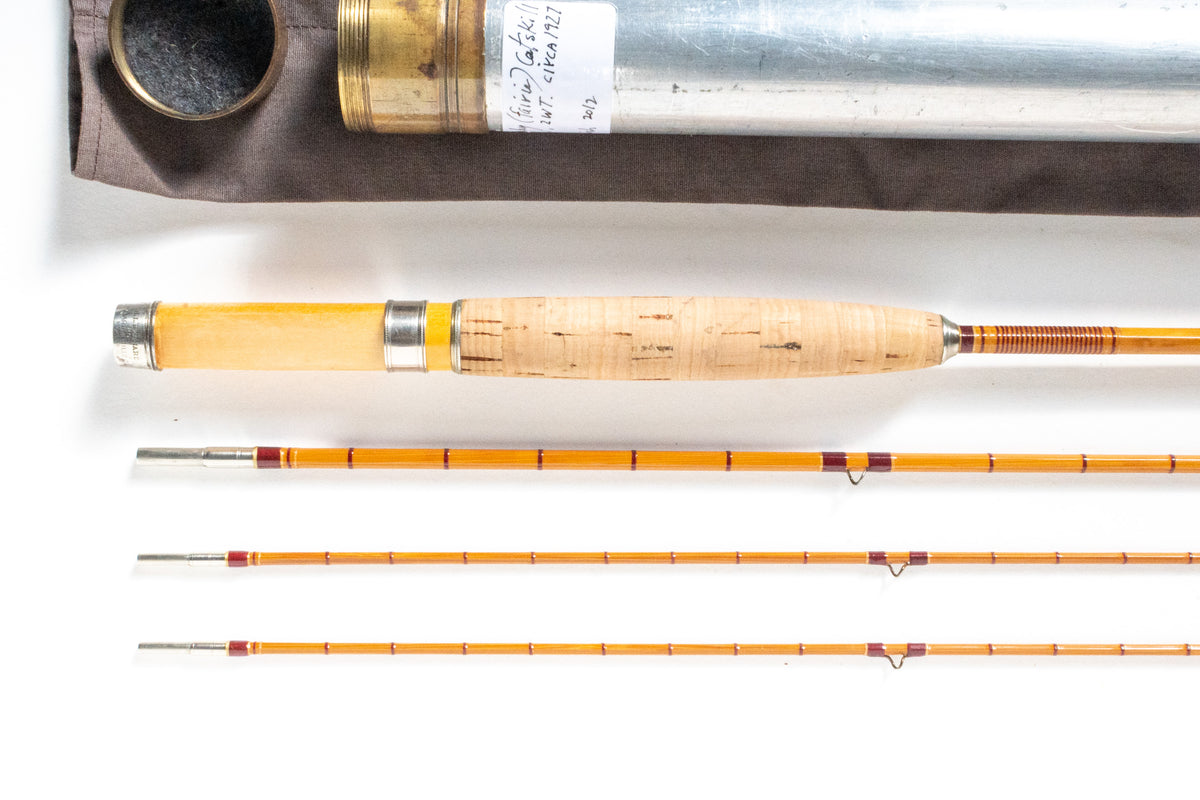 Leonard Fairy Catskill Fly Rod 8' 3/2 #2/3 - grip and reel seat close-up