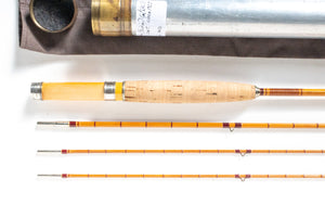 Leonard Fairy Catskill Fly Rod 8' 3/2 #2/3 - grip and reel seat close-up