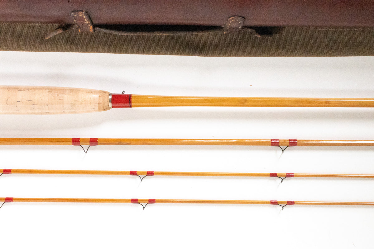 Leonard Special Tournament Fly Rod 8'6" 3/2 #6/7 - rod sections with wrapping detail