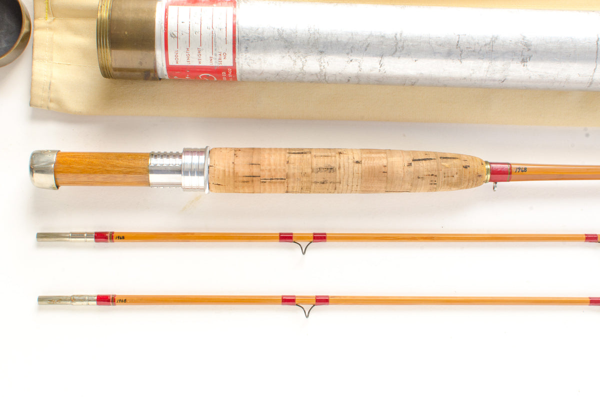 Leonard 39-5 Fly Rod 7'6" 2/2 #5 - grip and reel seat close-up