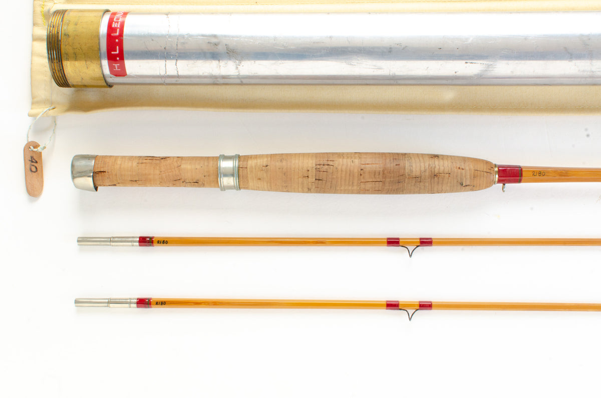 Leonard 40-4 Fly Rod 8' 2/2 #4 - grip and reel seat close-up