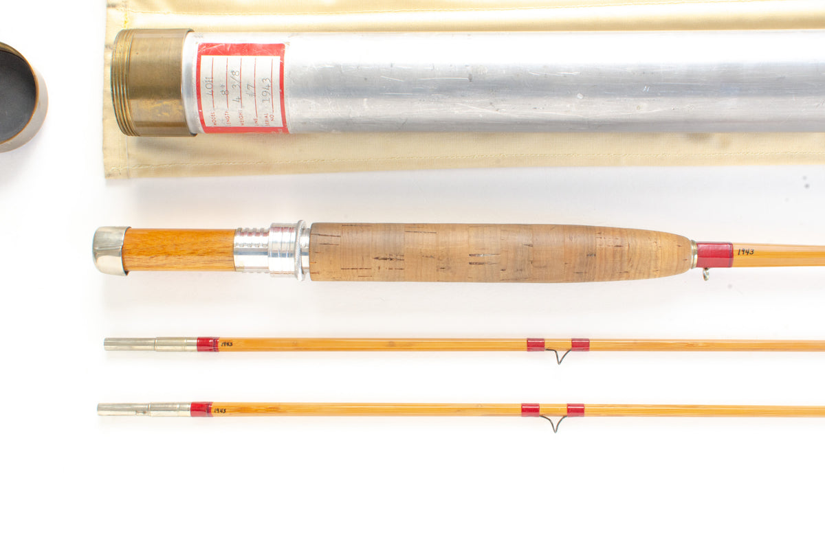 Leonard 40H fly rod 8' 2/2 #7 - grip and reel seat close-up
