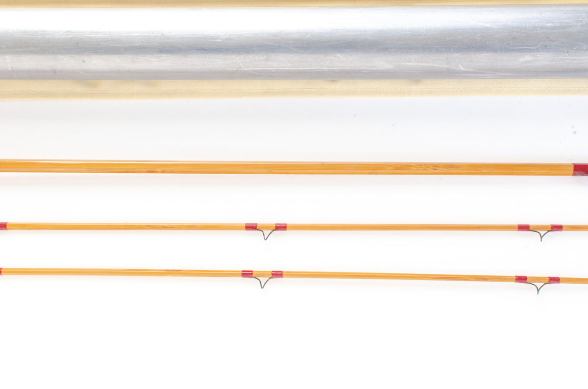 Leonard 40H fly rod 8' 2/2 #7 - rod sections with wrapping detail