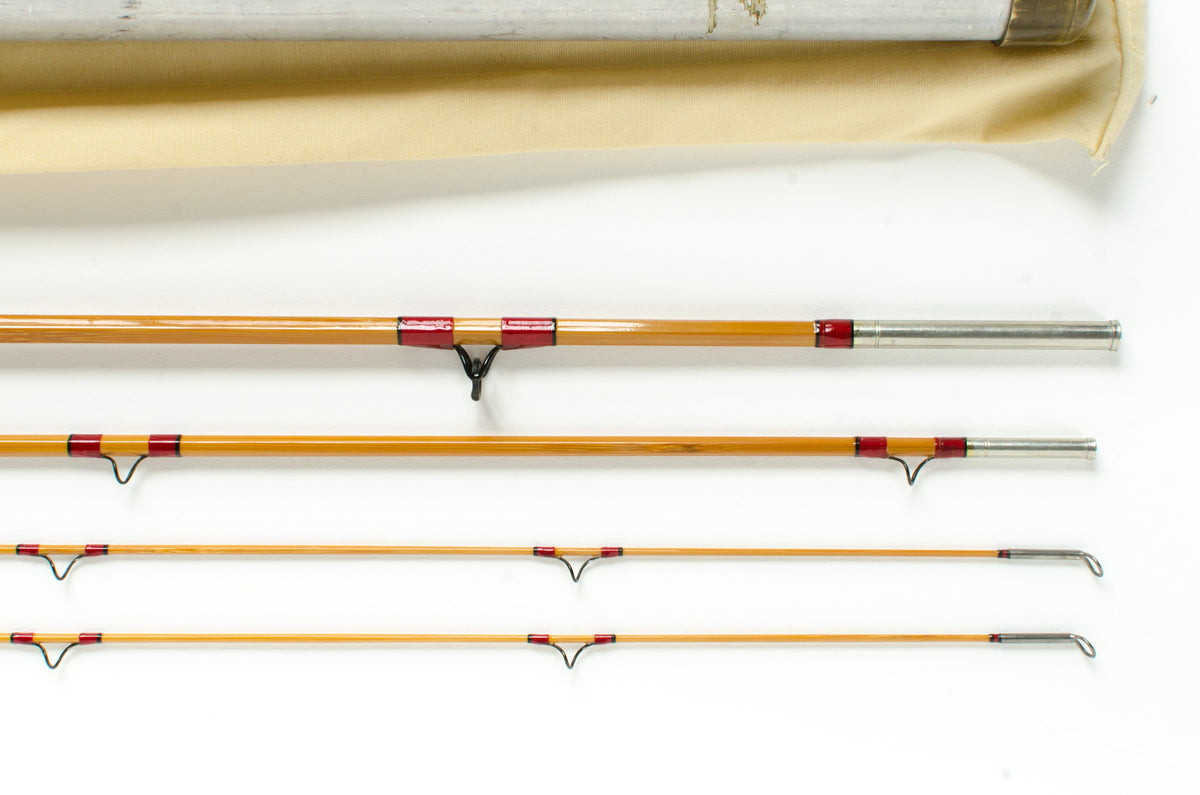 Leonard 50 Fly Rod 8' 3/2 #6 - rod sections with wrapping detail