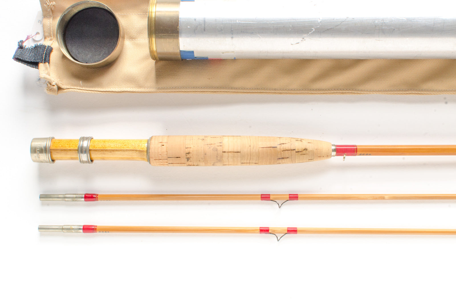 Leonard Fly Rod 7' 2/2 #4 - grip and reel seat close-up