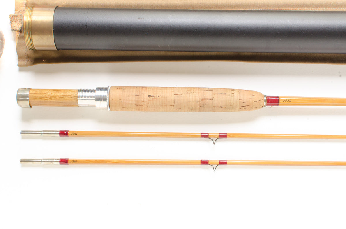 Leonard Fly Rod 8' 2/2 #5/6 - grip and reel seat close-up