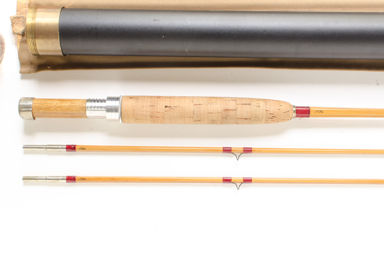 Leonard Fly Rod 8' 2/2 #5/6 - grip and reel seat close-up