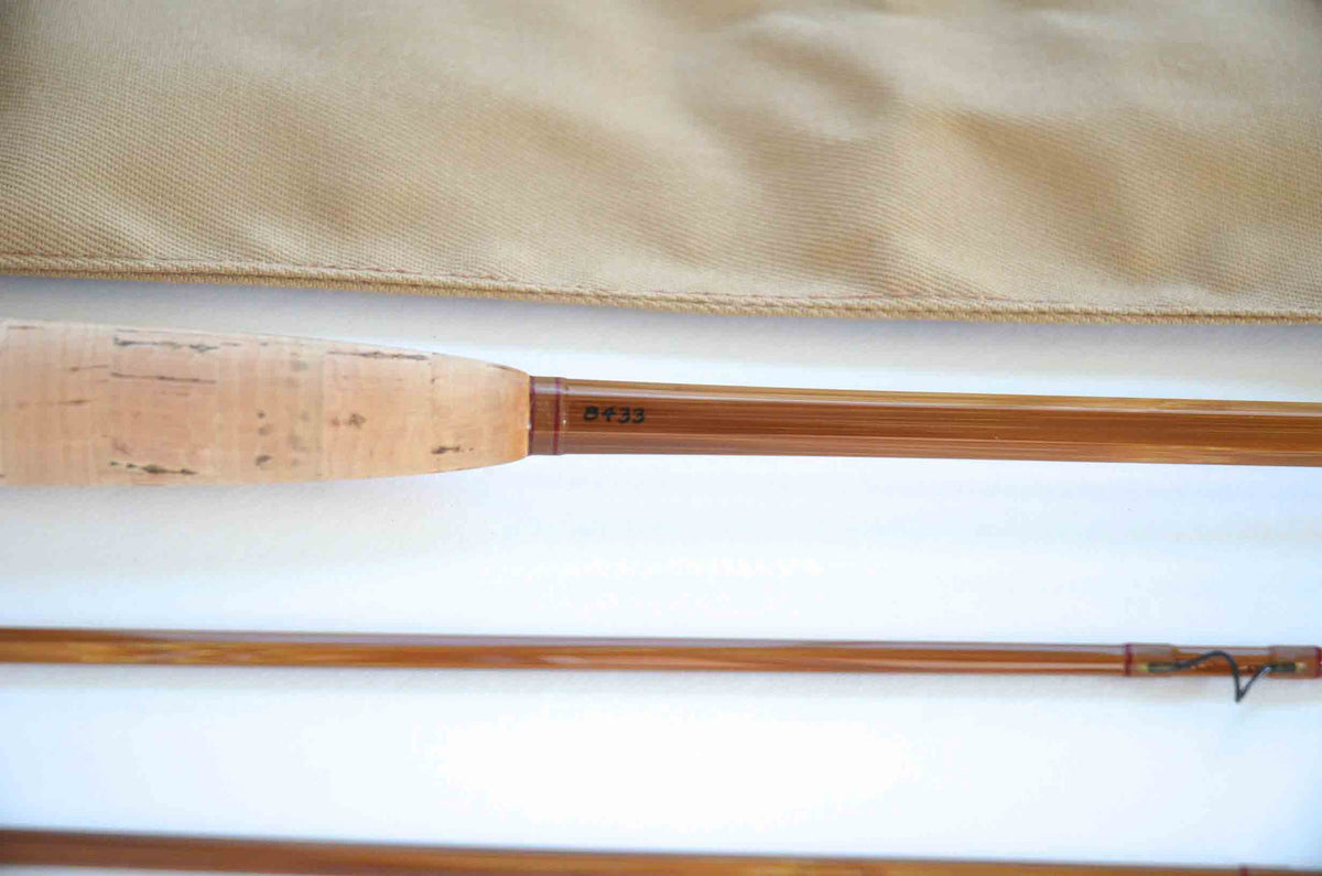 Leonard Catskill Special Fly Rod 7'6" 2/2 #4 - rod sections with wrapping detail