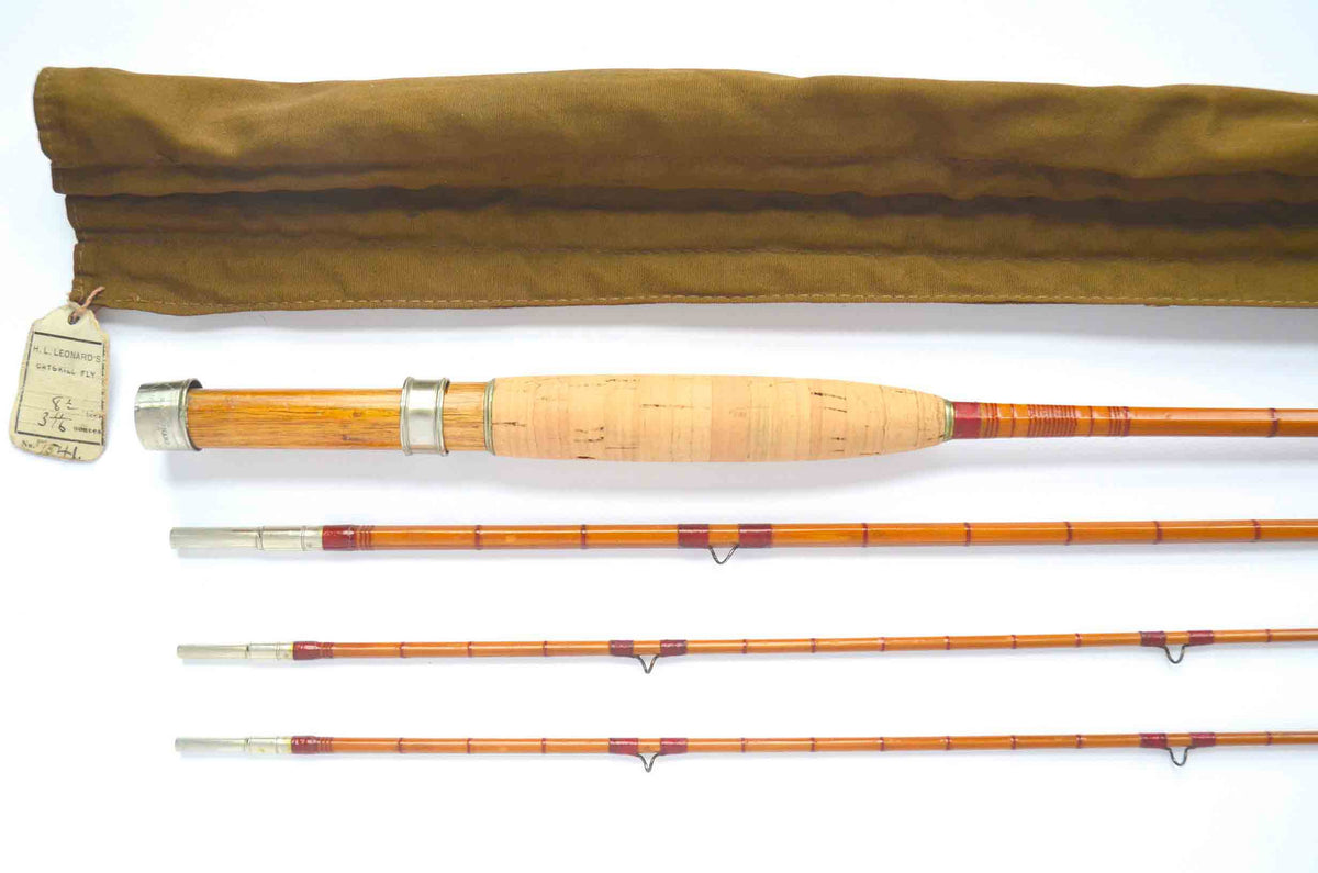 Leonard Catskill Fly Rod 8'6" 3/2 #4 - grip and reel seat close-up