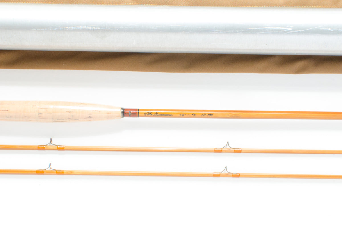 Leonard Duracane Fly Rod 7’6″ 2/2 #5 - maker's marking and inscription