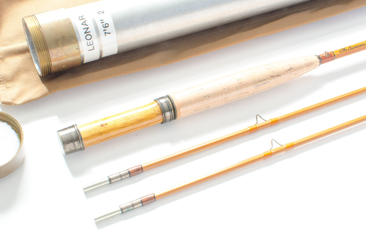 Leonard Duracane Fly Rod 7’6″ 2/2 #5 - guide wrapping and spacing