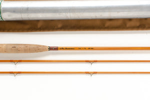 Leonard Duracane Fly Rod 7'6" 2/2 #5 - maker's marking and inscription