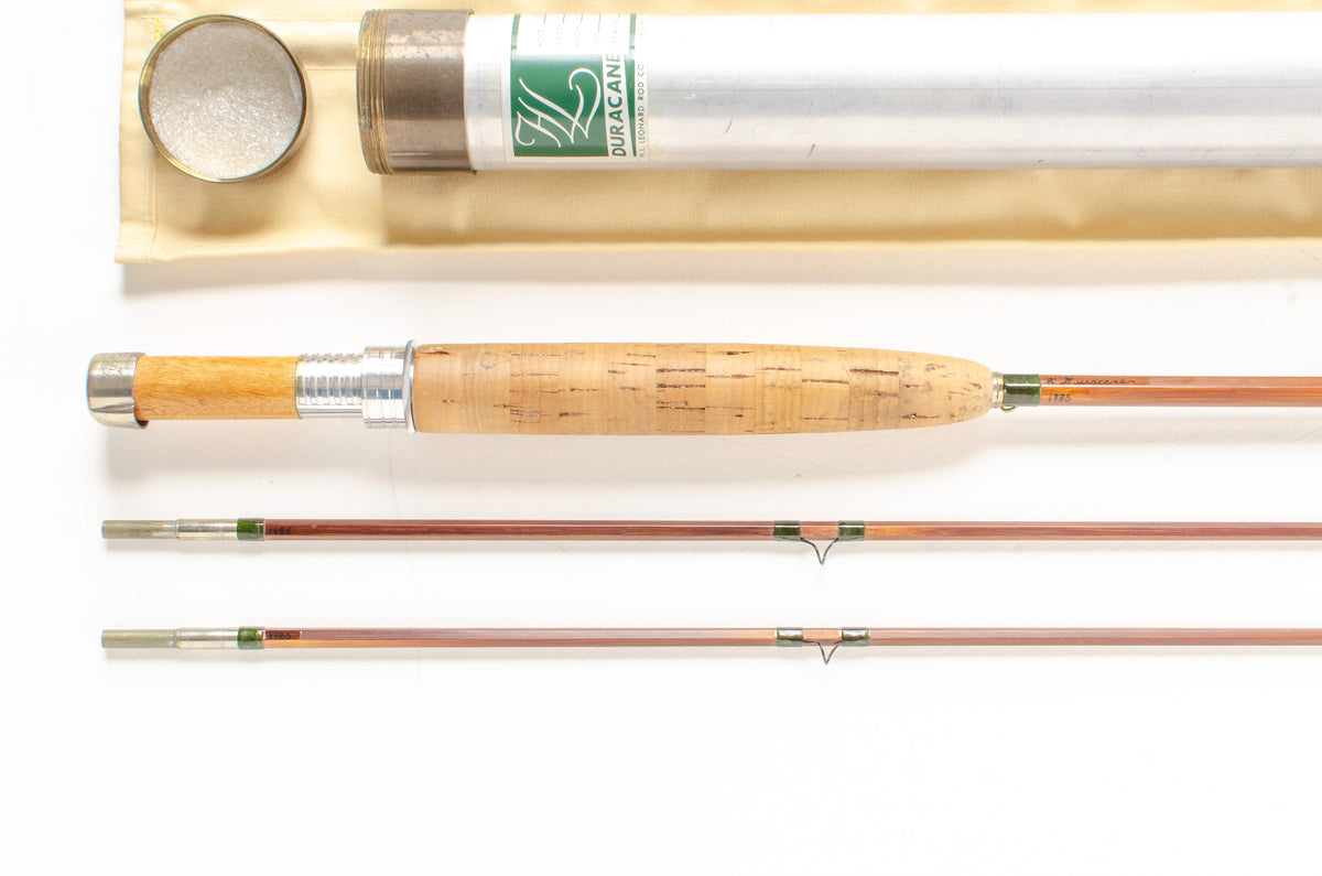 Leonard Duracane Fly Rod 8' 2/2 #6 - grip and reel seat close-up
