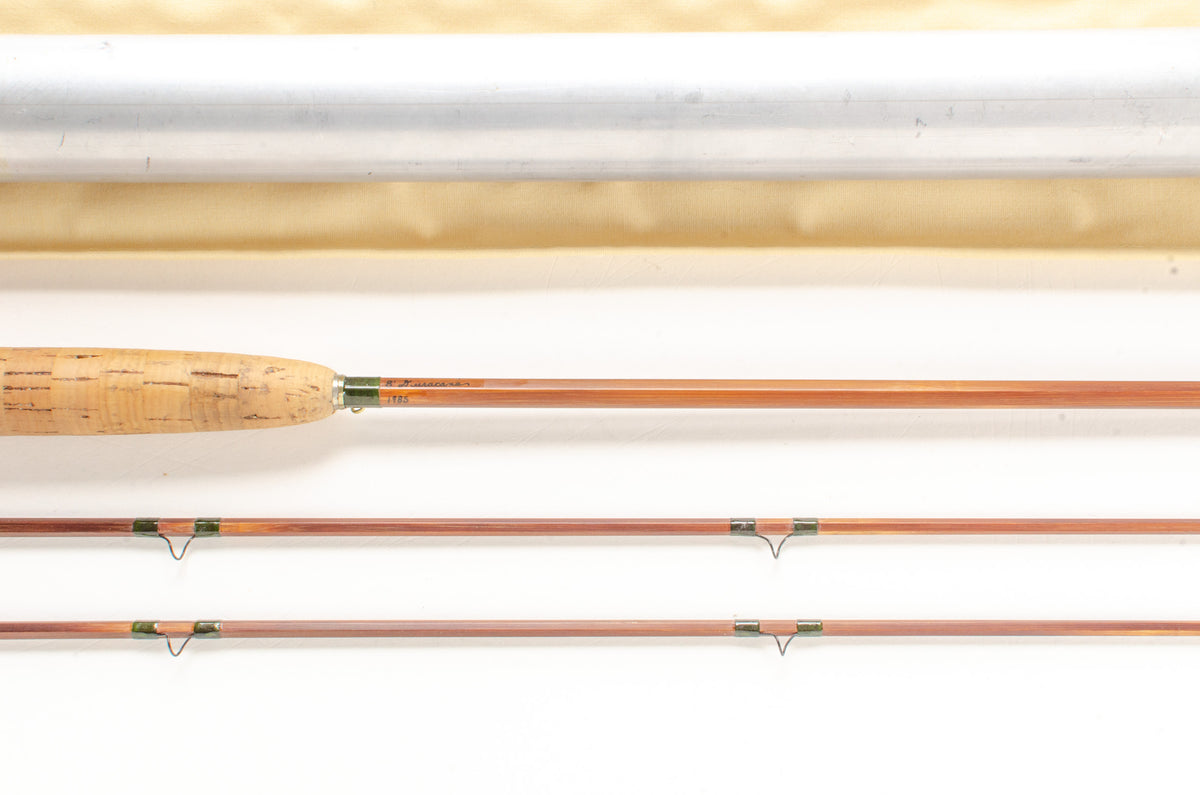 Leonard Duracane Fly Rod 8' 2/2 #6 - maker's marking and inscription
