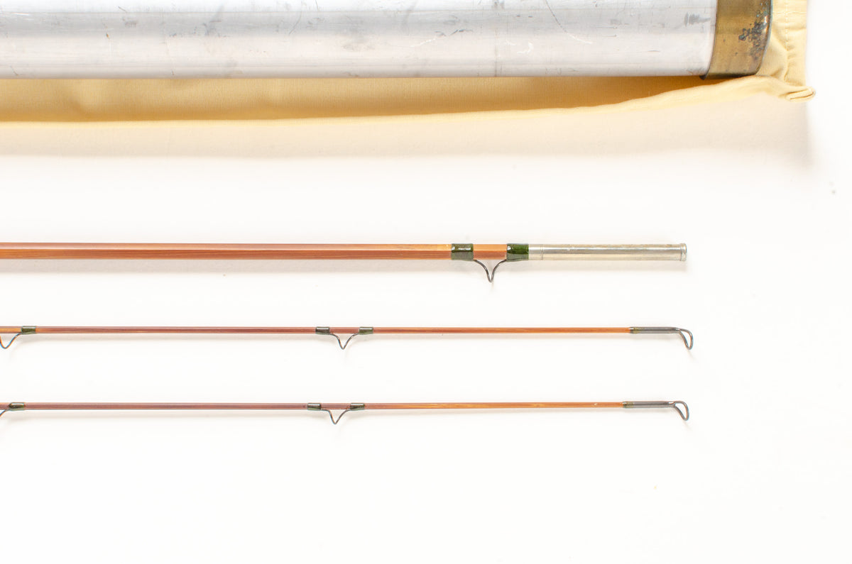 Leonard Duracane Fly Rod 8' 2/2 #6 - rod sections with wrapping detail