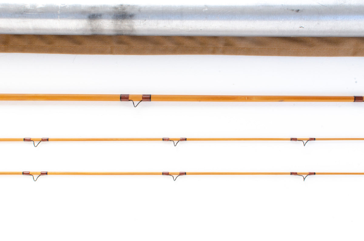 Leonard Duracane Fly Rod 8' 2/2 #5 - rod sections with wrapping detail