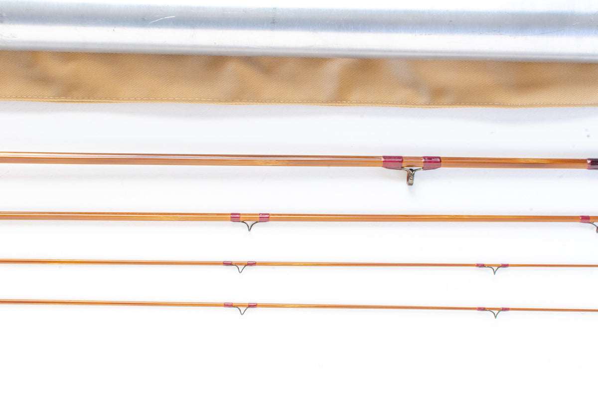 Leonard Hunt 48-4 Fly Rod 7' 3/2 #4 - rod sections with wrapping detail