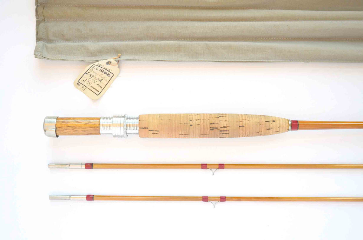 Leonard Parabolic Fly Rod 7'11" 2/2 3.75 oz - grip and reel seat close-up
