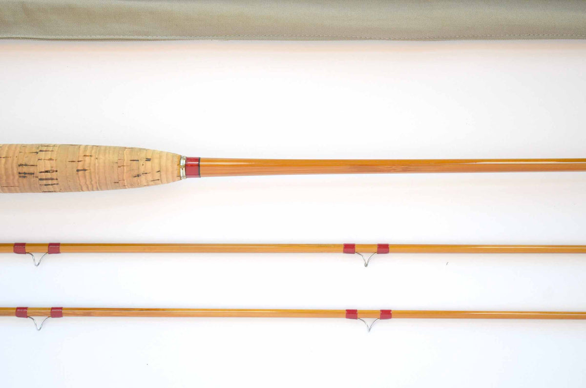 Leonard Parabolic Fly Rod 7'11" 2/2 3.75 oz - maker's marking and inscription