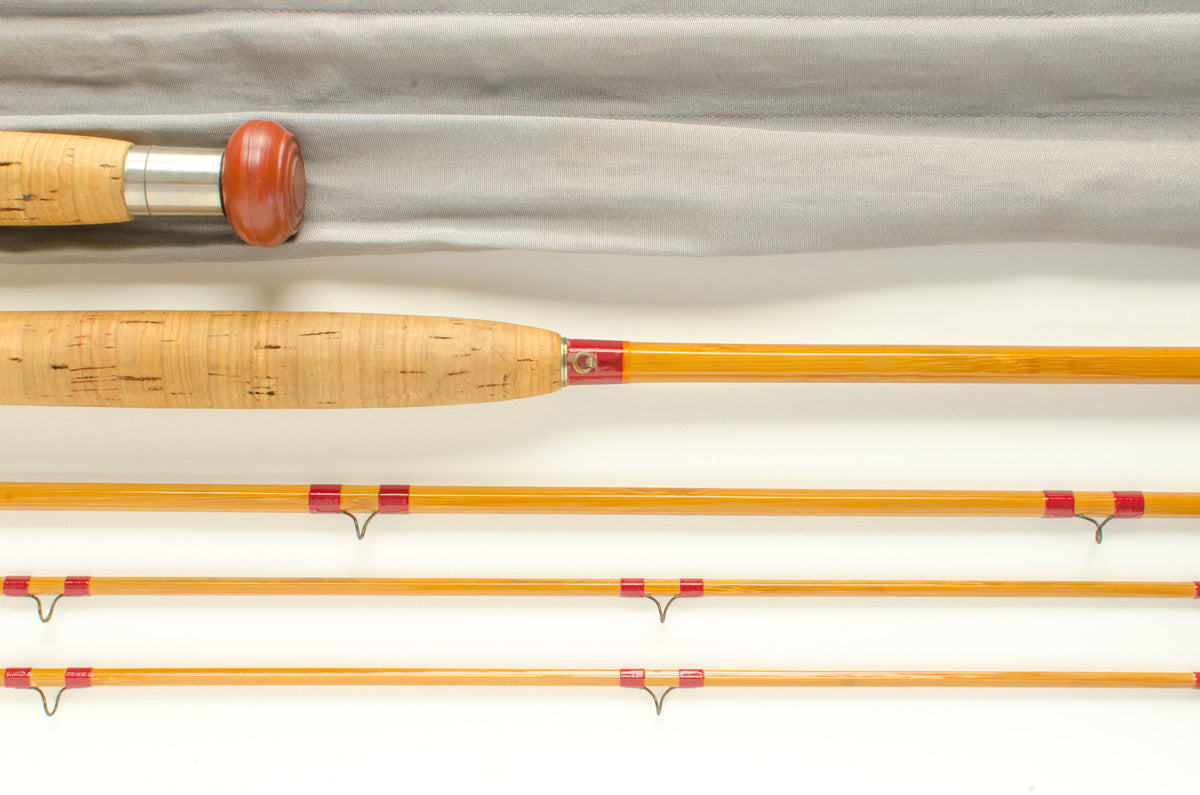 Leonard Salmon Fly Rod 9'9" 3/2 #7 - maker's marking and inscription