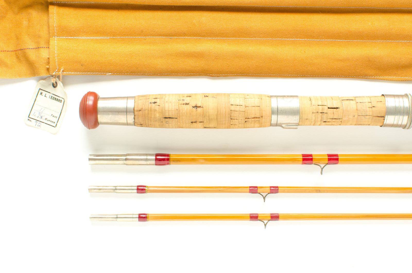 Leonard Salmon Fly Rod 11' 3/2 #9-10 - grip and reel seat close-up