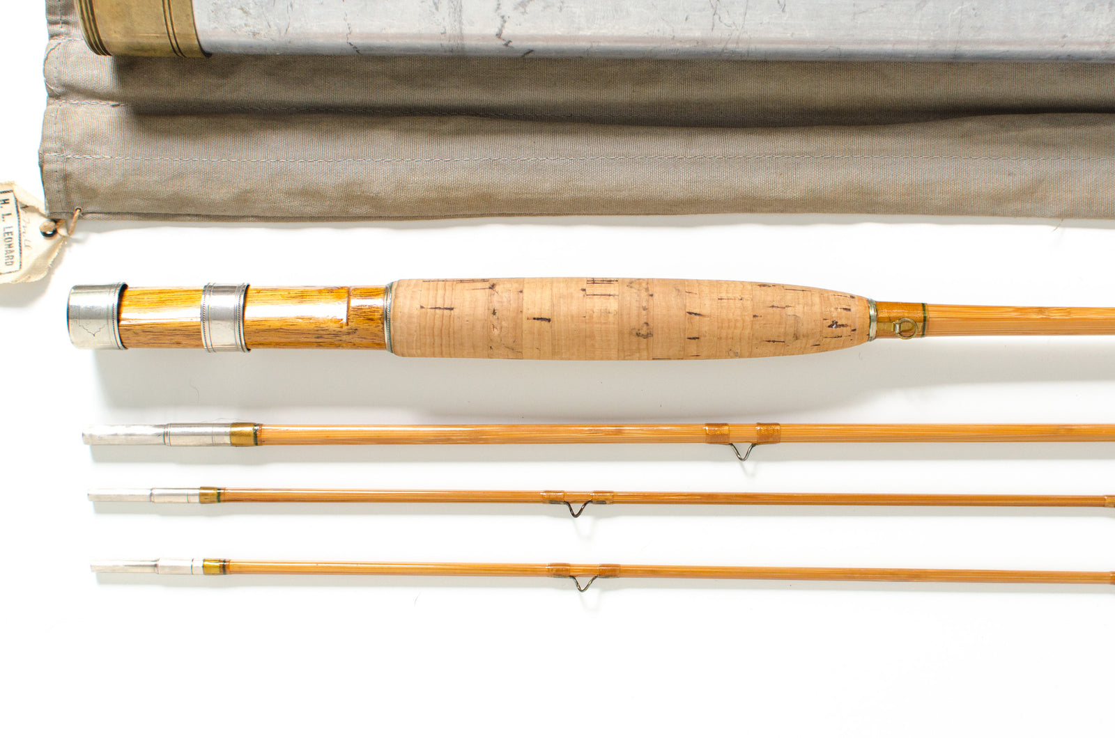 Leonard Tournament Fly Rod 50 8' 3/2 #5 - grip and reel seat close-up