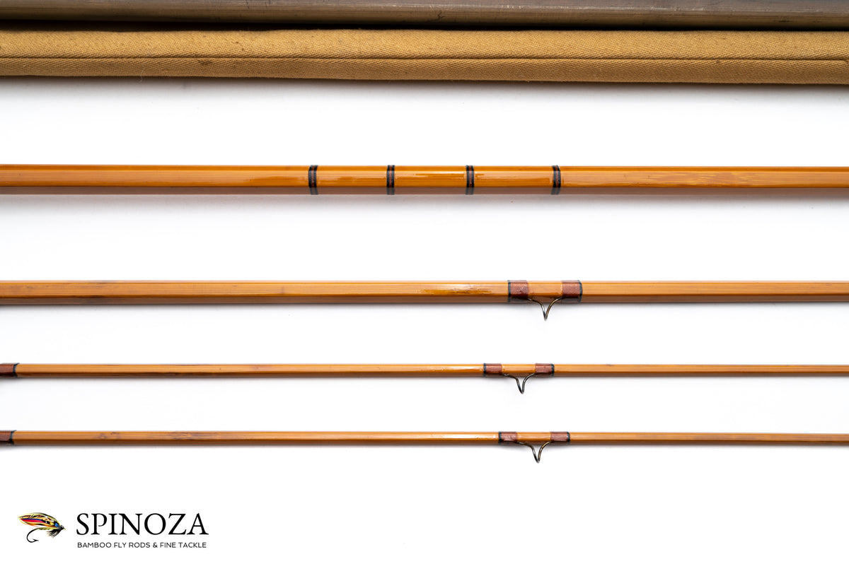 Dickerson Model 901812 Bamboo Fly Rod 9' 3/2 #6/7 - rod sections with guides and wraps