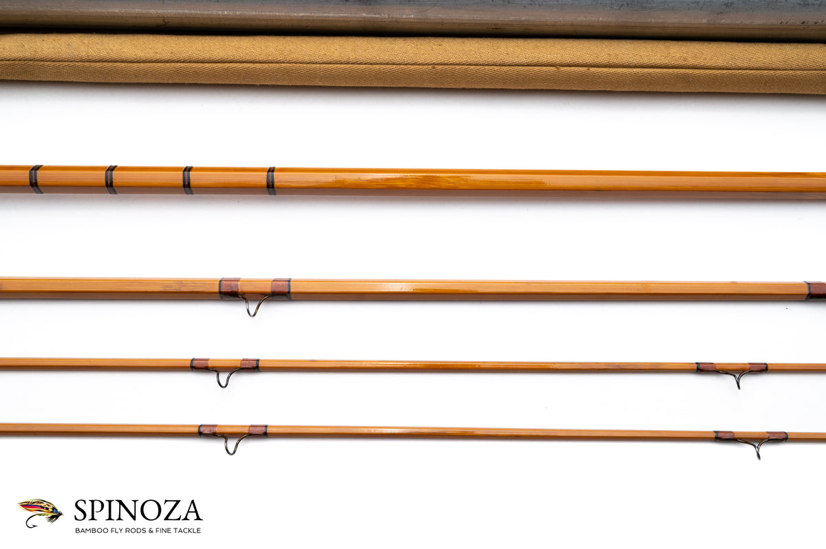 Dickerson Model 901812 Bamboo Fly Rod 9' 3/2 #6/7 - rod sections with guides and wraps
