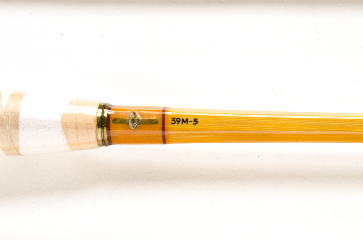 Maxwell Leonard 39-5 Fly Rod 7'6" 2/2 #5 - rod sections with guides