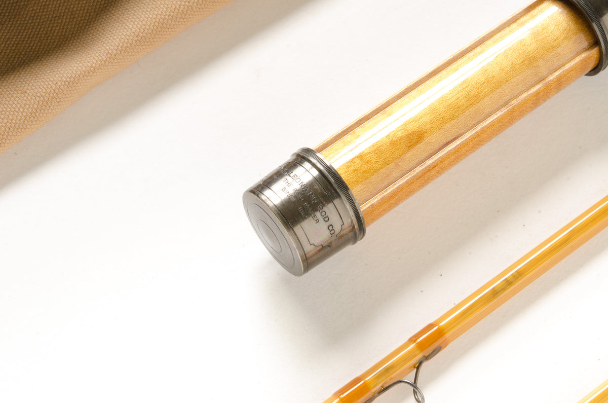 Maxwell Leonard 39-5 Fly Rod 7'6" 2/2 #5 - ferrules and tip detail