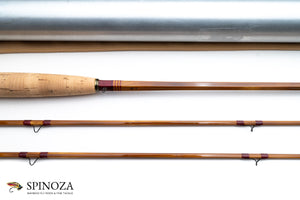 HL Leonard Hunt Model 40-5 Bamboo Fly Rod 8' 2/2 #5 - maker's marking and inscription