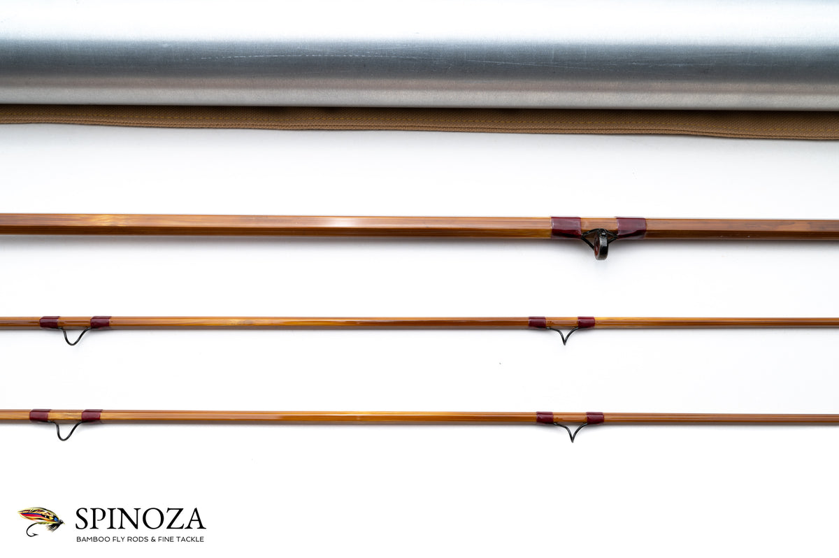 HL Leonard Hunt Model 40-5 Bamboo Fly Rod 8' 2/2 #5 - guide wrapping and spacing