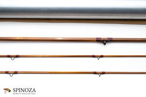 HL Leonard Hunt Model 40-5 Bamboo Fly Rod 8' 2/2 #5 - guide wrapping and spacing
