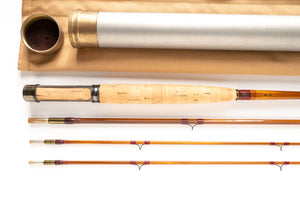 Maxwell Leonard 50-6 Fly Rod 8' 3/2 #6 - grip and reel seat close-up