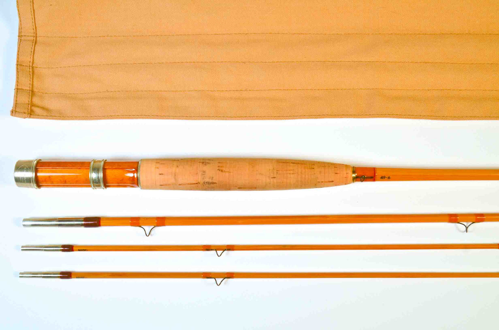 Maxwell Leonard 49-6 Spring Creek Fly Rod 7'6" 3/2 #6 - grip and reel seat close-up