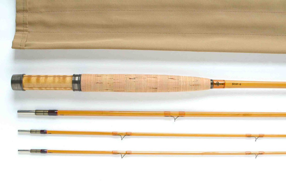 Maxwell Leonard 50DF Fly Rod 8' 3/2 #6 - grip and reel seat close-up