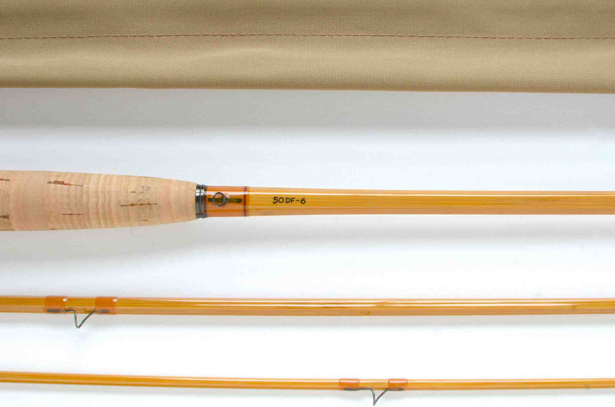 Maxwell Leonard 50DF Fly Rod 8' 3/2 #6 - maker's marking and inscription