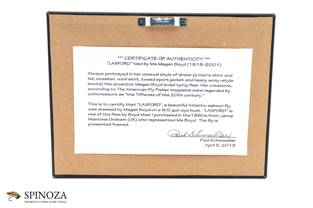 Megan Boyd Framed Fly "Laxford"