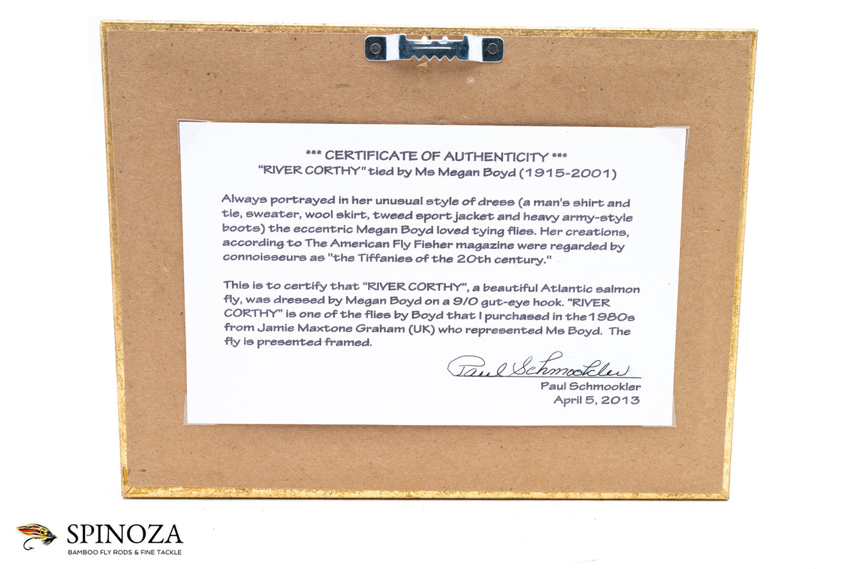 Megan Boyd Framed Fly "River Corthy"